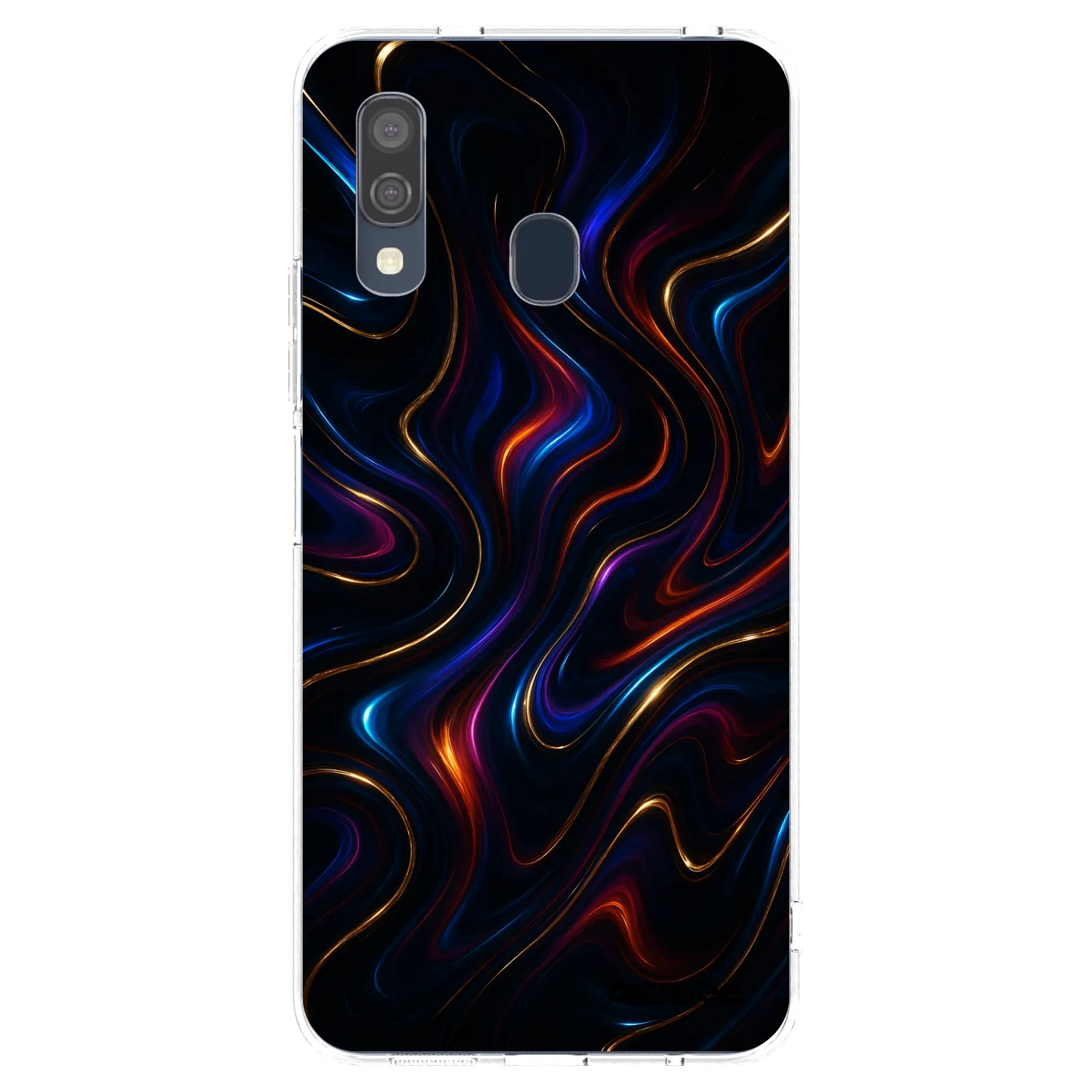 Picasee silikonski prozorni ovitek za Samsung Galaxy A40 A405F - Noir
