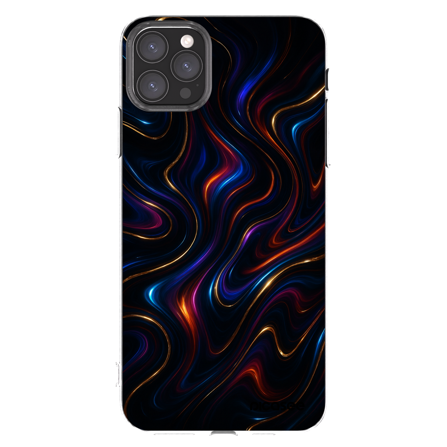 Picasee silikonski prozorni ovitek za Apple iPhone 11 Pro Max - Noir