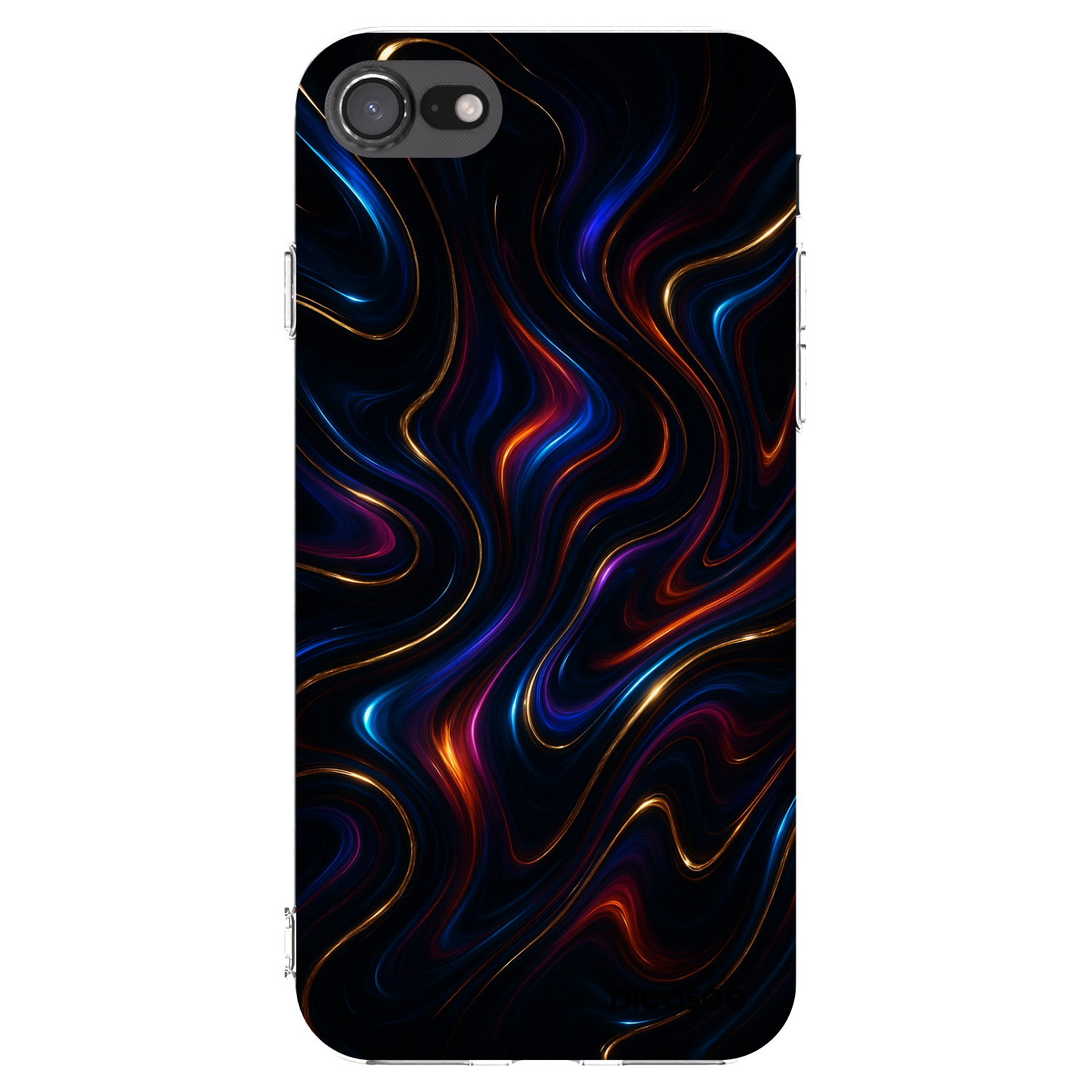 Picasee silikonski prozorni ovitek za Apple iPhone 8 - Noir