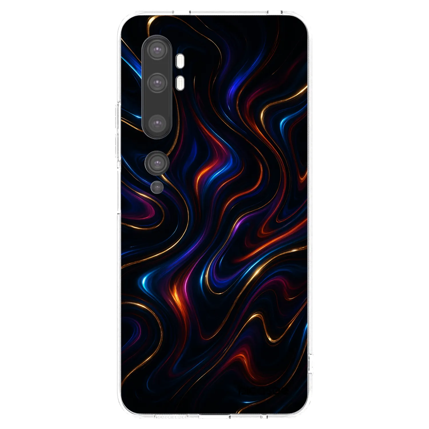 Picasee silikonski prozorni ovitek za Xiaomi Mi Note 10 (Pro) - Noir