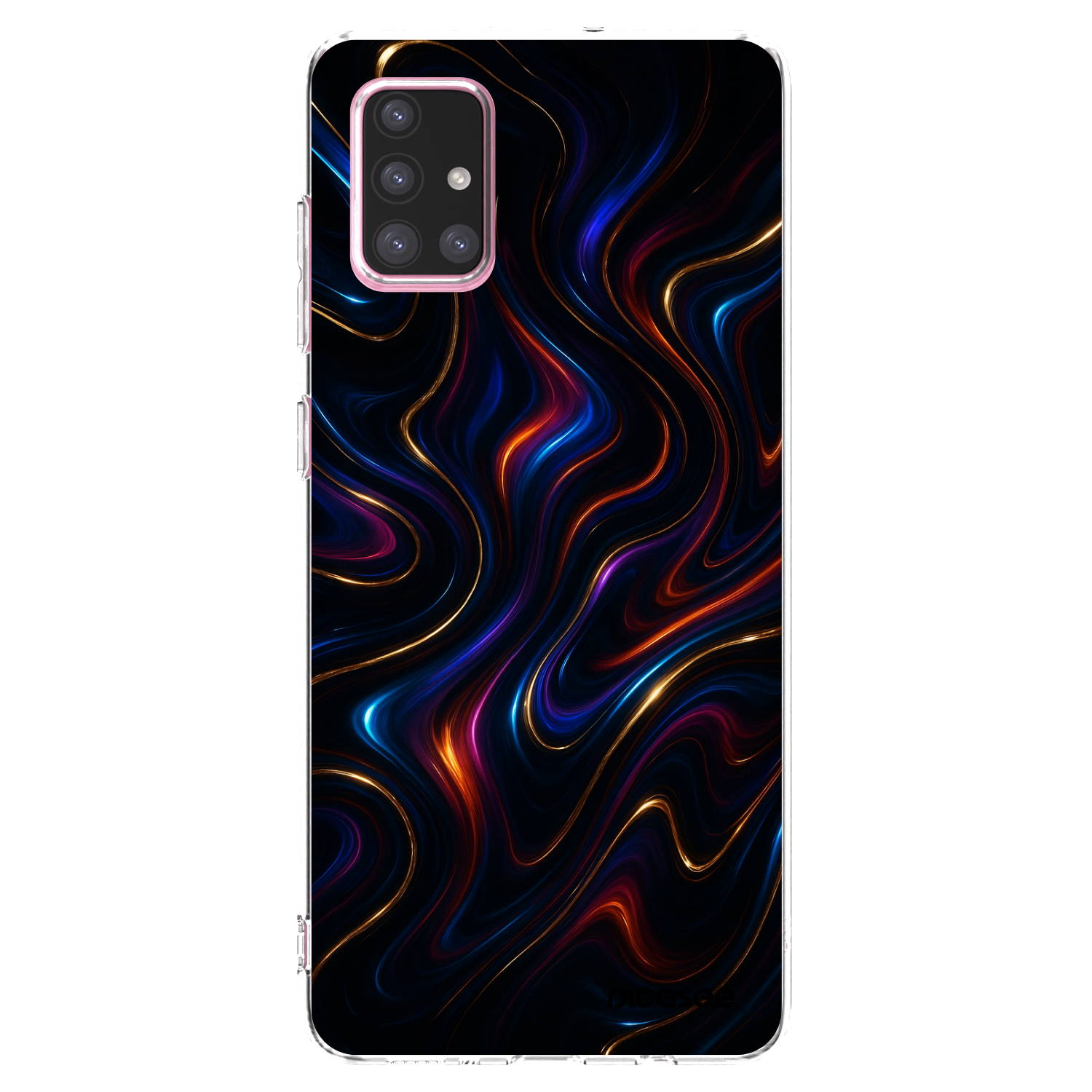 Picasee silikonski prozorni ovitek za Samsung Galaxy A71 A715F - Noir