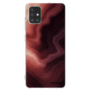 Picasee silikonski prozorni ovitek za Samsung Galaxy M51 M515F - Rouge