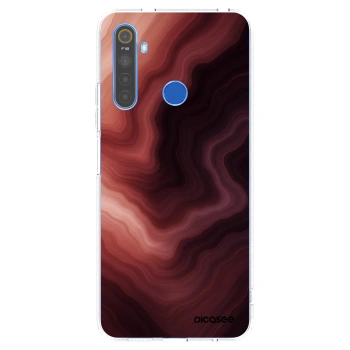 Picasee silikonski prozorni ovitek za Realme 5 - Rouge