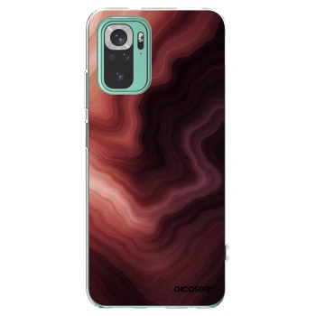 Picasee silikonski prozorni ovitek za Xiaomi Redmi Note 10 Pro - Rouge