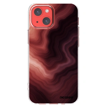 Picasee silikonski prozorni ovitek za Apple iPhone 13 mini - Rouge