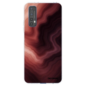 Picasee silikonski prozorni ovitek za Realme 7 - Rouge