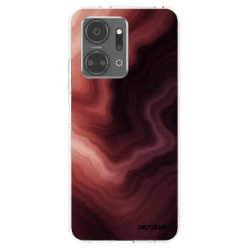Picasee silikonski prozorni ovitek za Honor X7a - Rouge