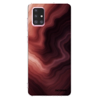 Picasee silikonski prozorni ovitek za Samsung Galaxy A71 A715F - Rouge