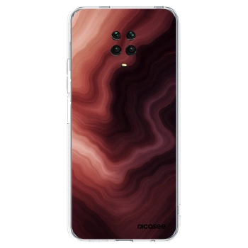 Picasee silikonski prozorni ovitek za Xiaomi Redmi Note 9 Pro - Rouge