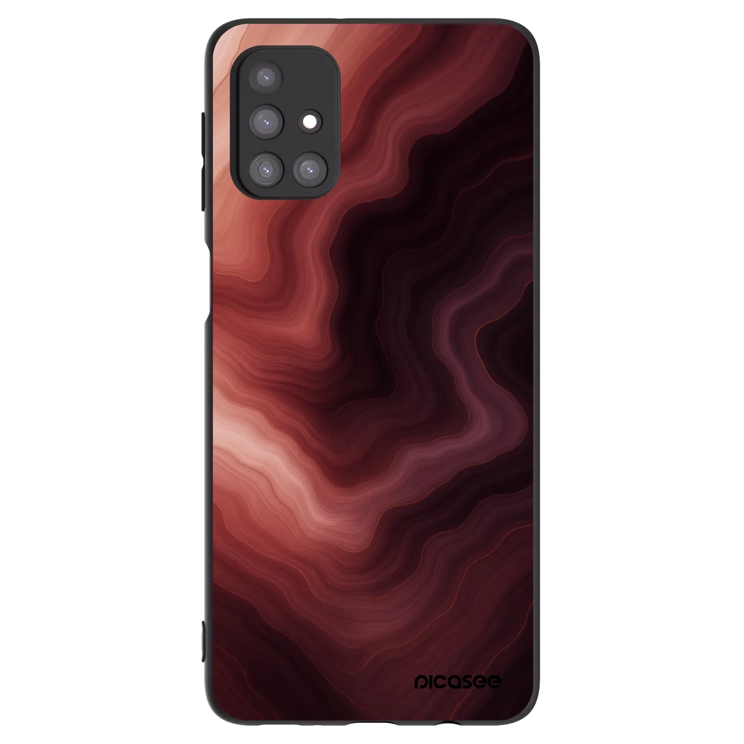 Picasee silikonski črni ovitek za Samsung Galaxy M31s - Rouge