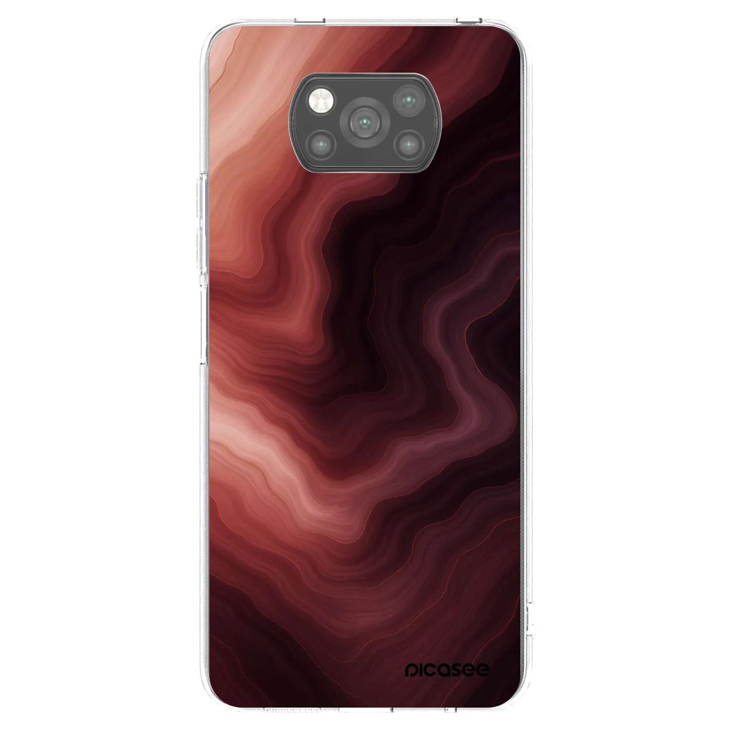 Picasee silikonski črni ovitek za Xiaomi Poco X3 - Rouge