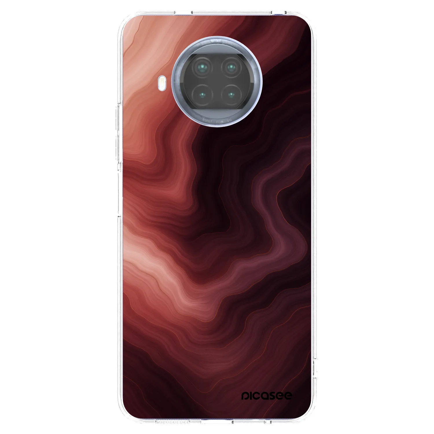 Picasee silikonski prozorni ovitek za Xiaomi Mi 10T Lite - Rouge