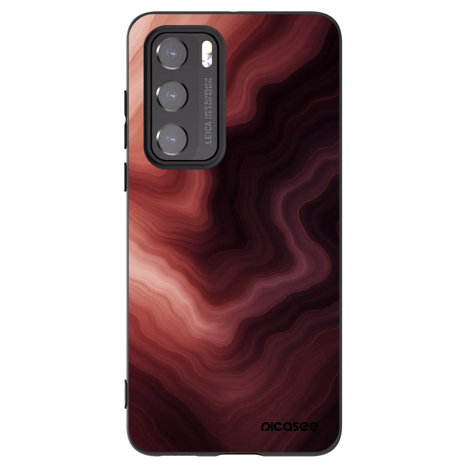 Picasee silikonski črni ovitek za Huawei P40 - Rouge