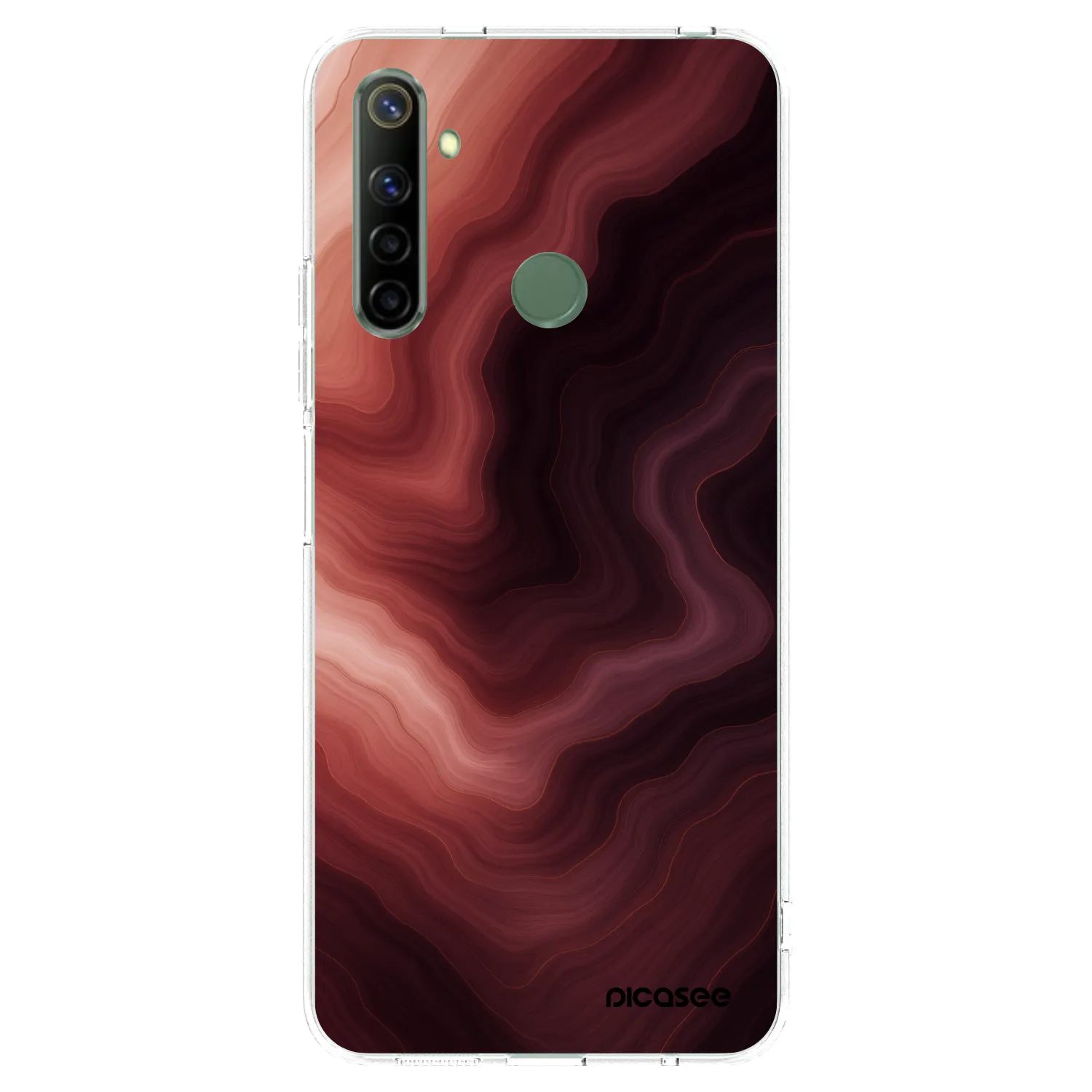 Picasee silikonski prozorni ovitek za Realme 6i - Rouge