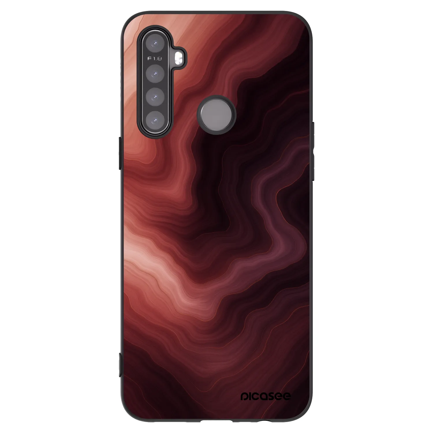Picasee silikonski črni ovitek za Realme 6i - Rouge