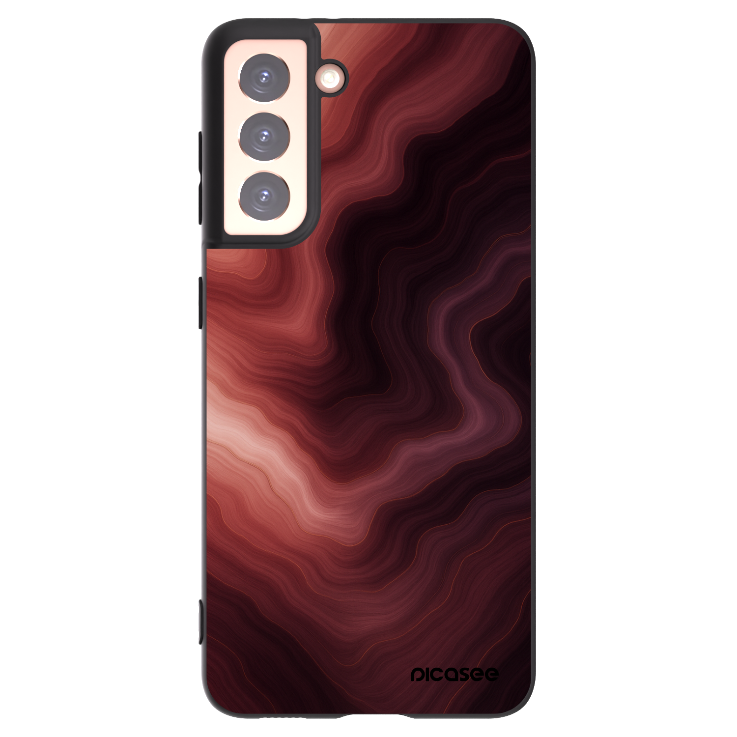 Picasee silikonski črni ovitek za Samsung Galaxy S21 5G G991B - Rouge