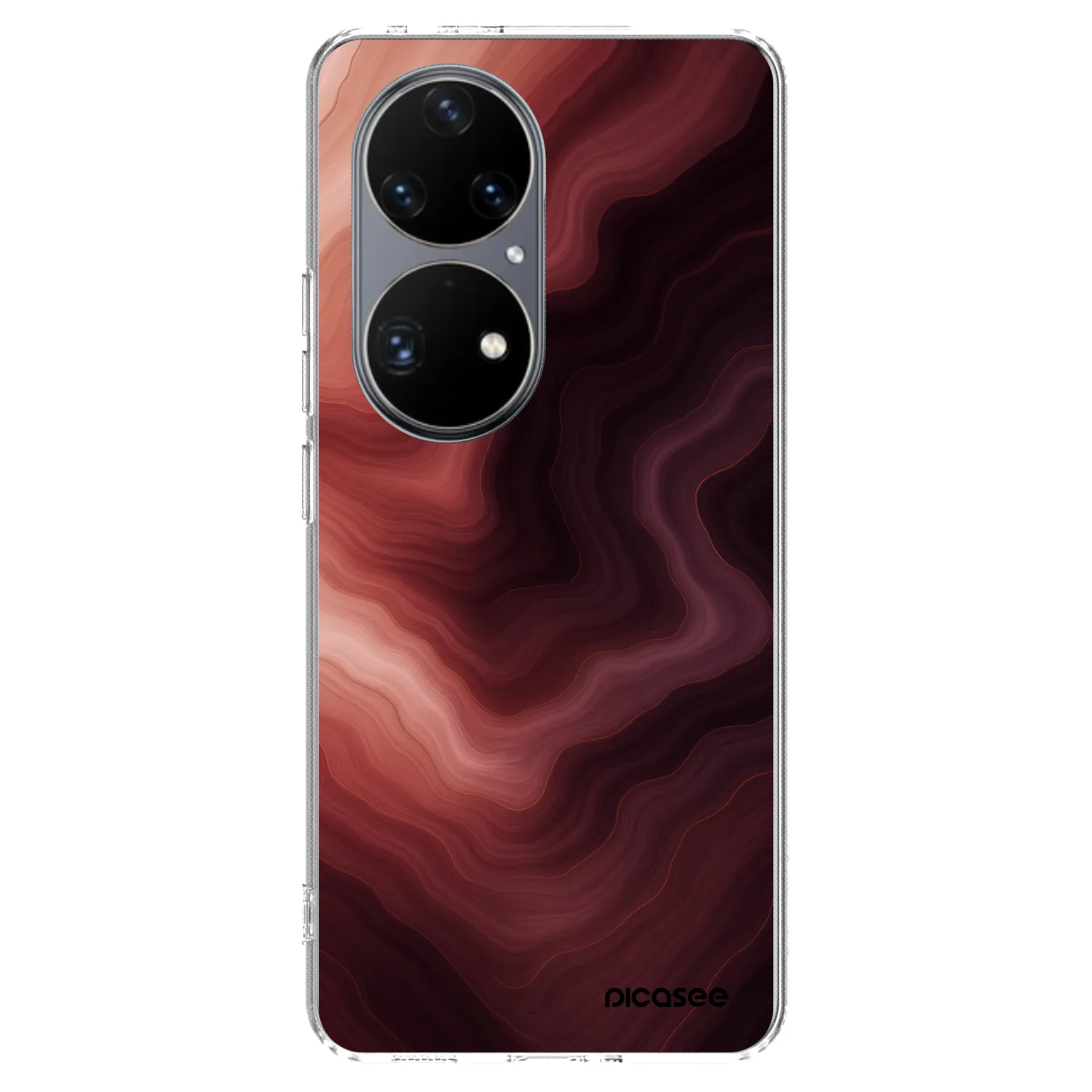 Picasee silikonski prozorni ovitek za Huawei P50 - Rouge