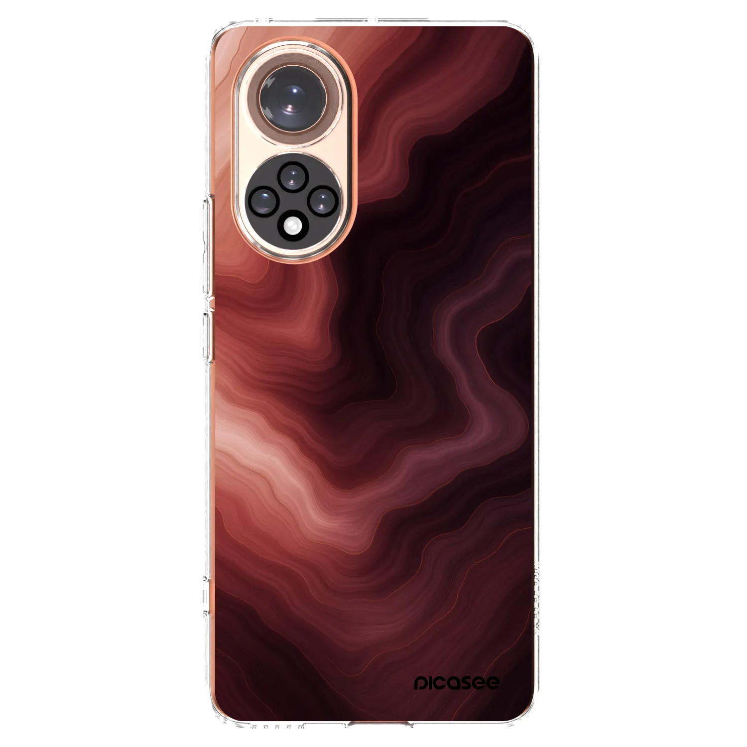 Picasee silikonski prozorni ovitek za Huawei Nova 9 - Rouge