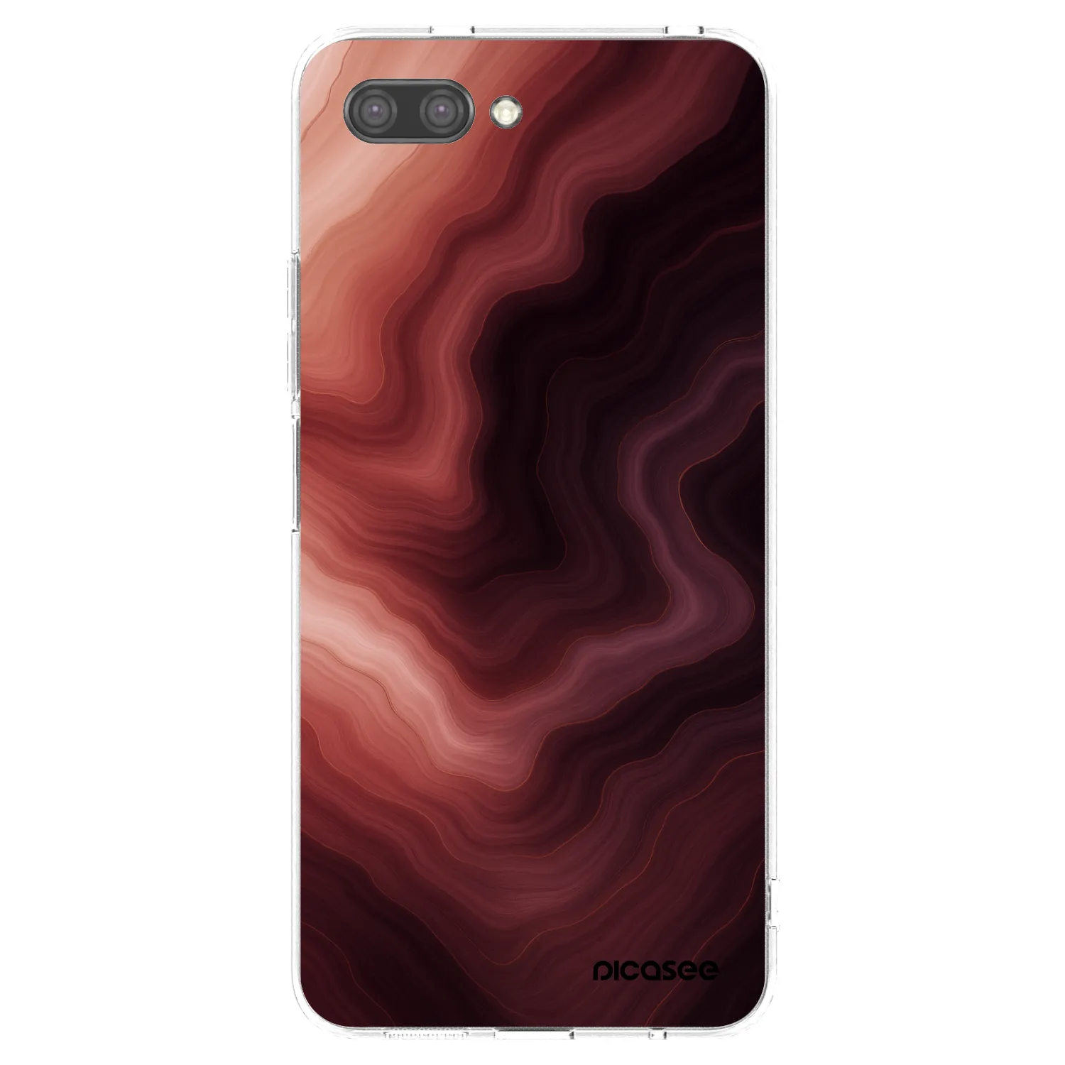 Picasee silikonski prozorni ovitek za Honor 10 - Rouge