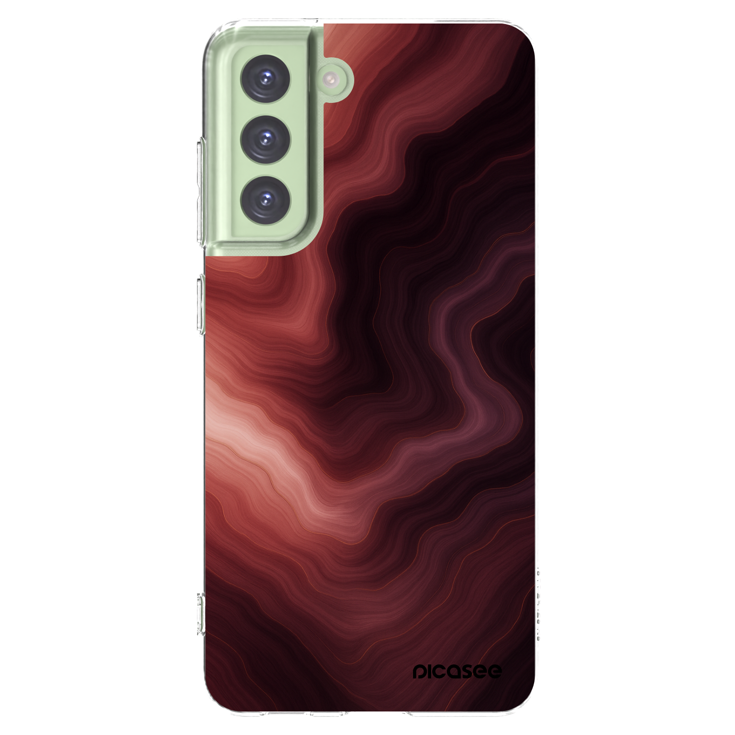 Picasee silikonski prozorni ovitek za Samsung Galaxy S21 FE 5G - Rouge