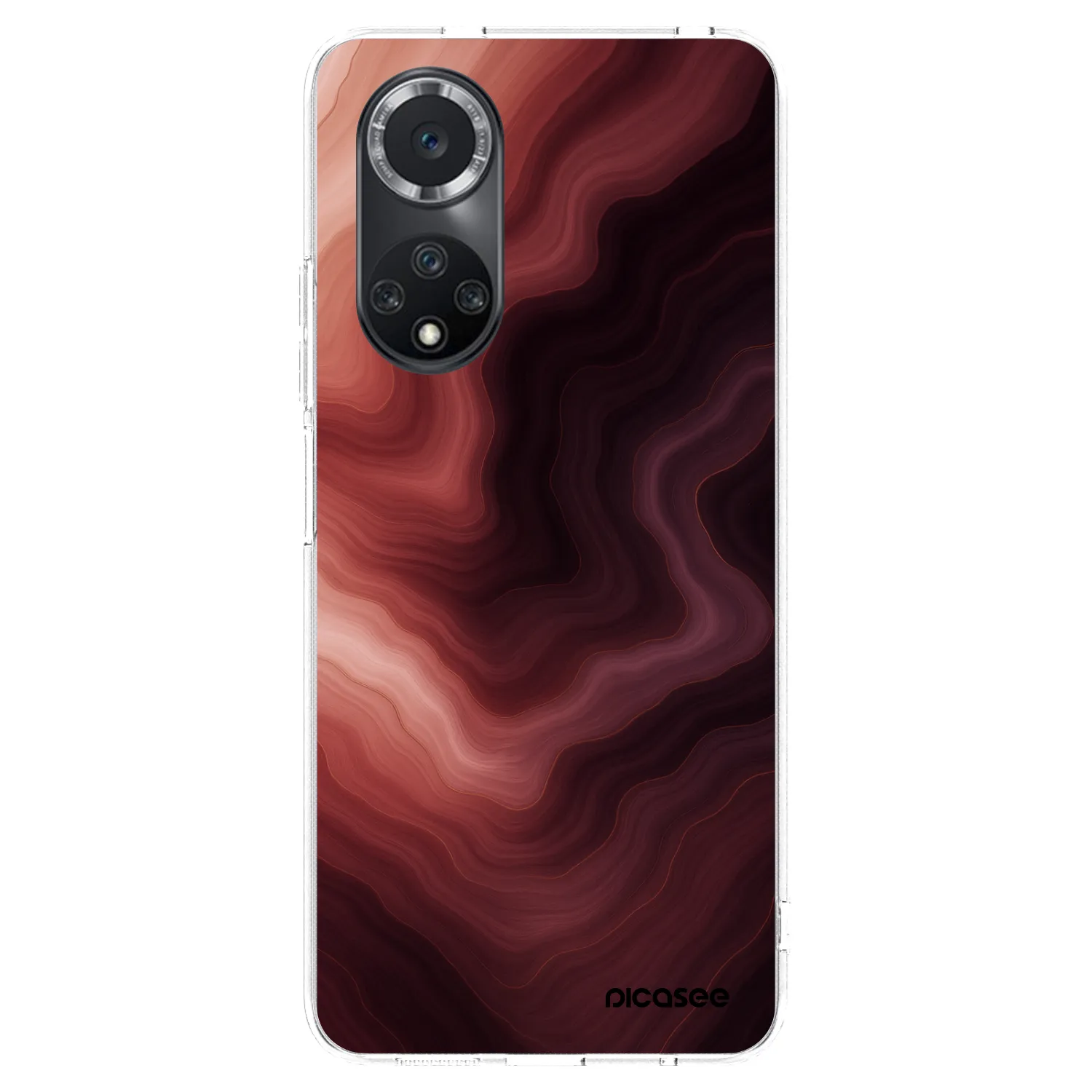 Picasee silikonski prozorni ovitek za Huawei Nova 9 SE - Rouge