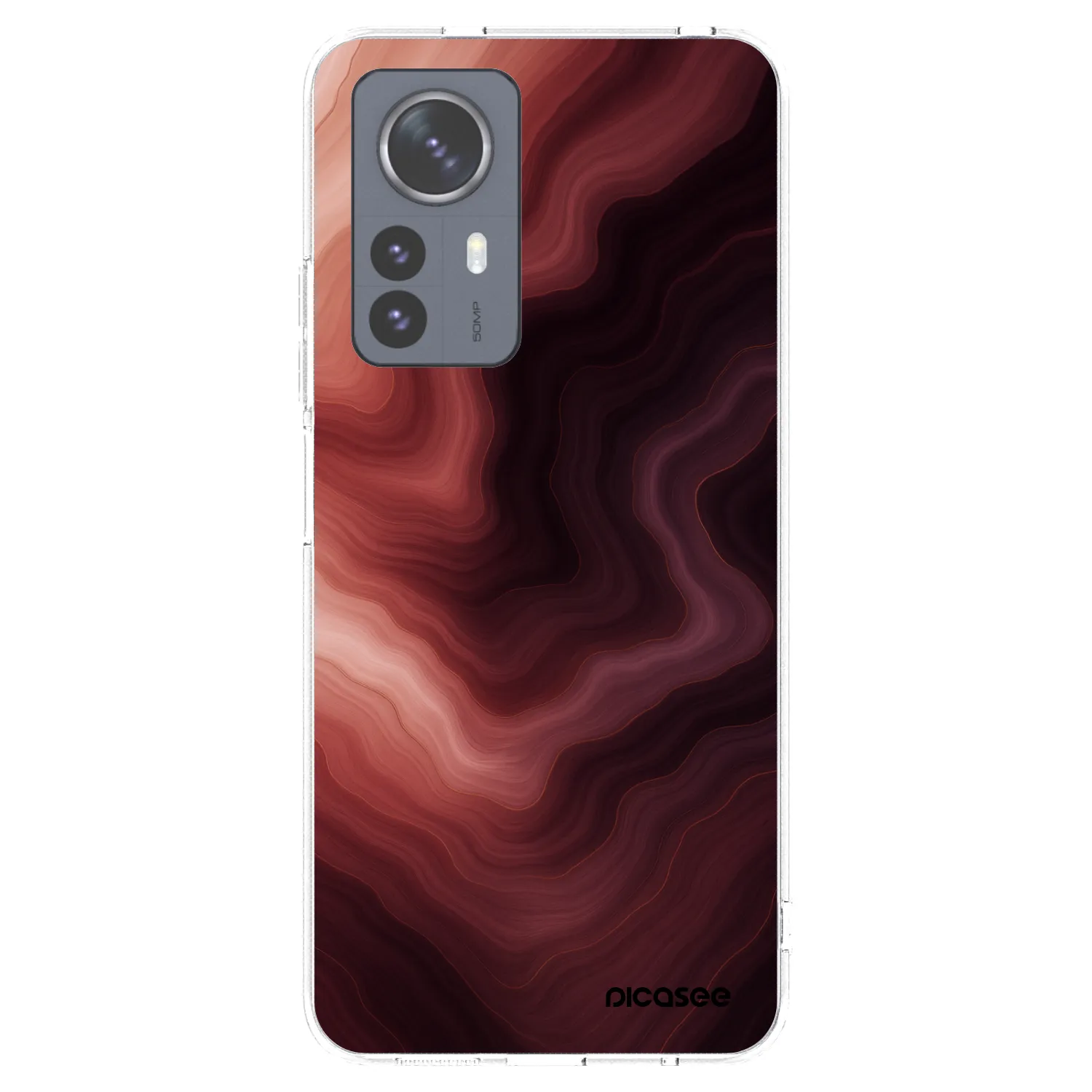 Picasee silikonski prozorni ovitek za Xiaomi 12 Pro - Rouge