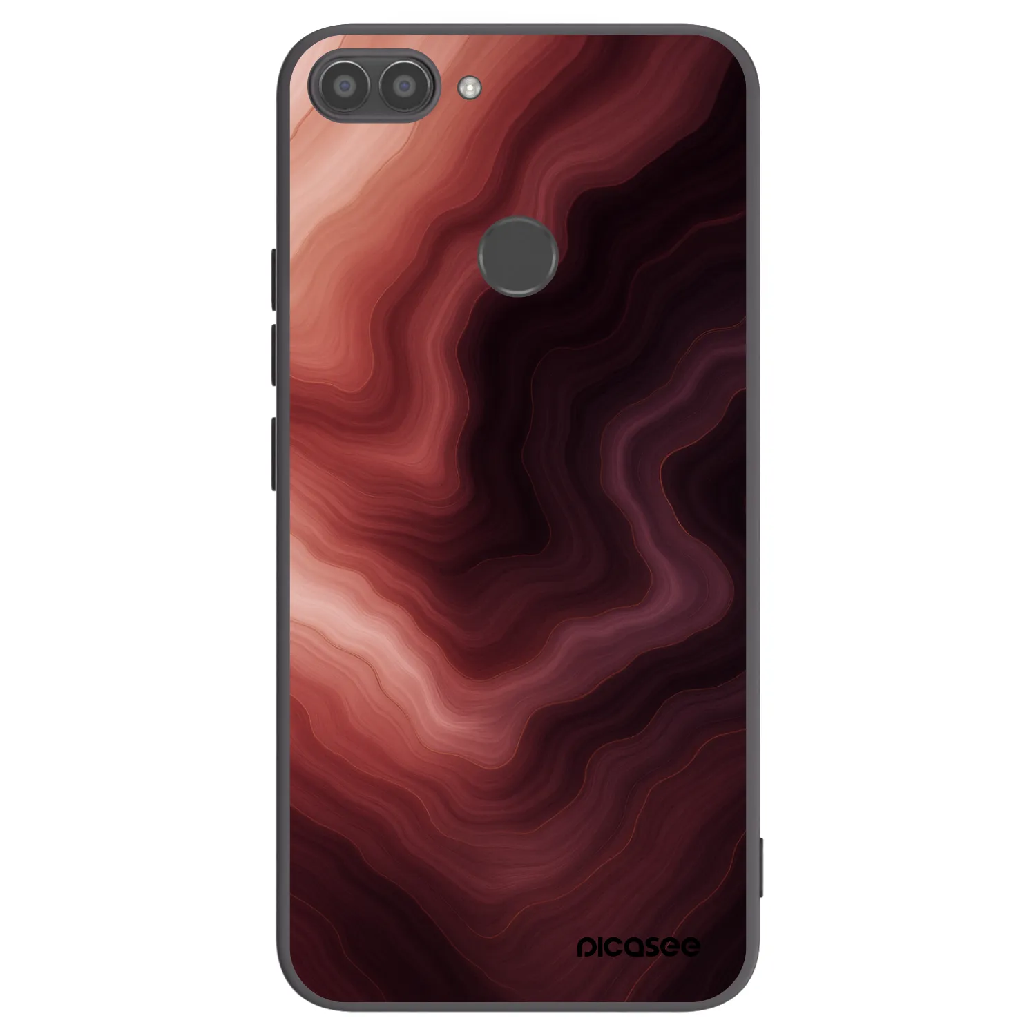 Picasee silikonski črni ovitek za Huawei P Smart - Rouge