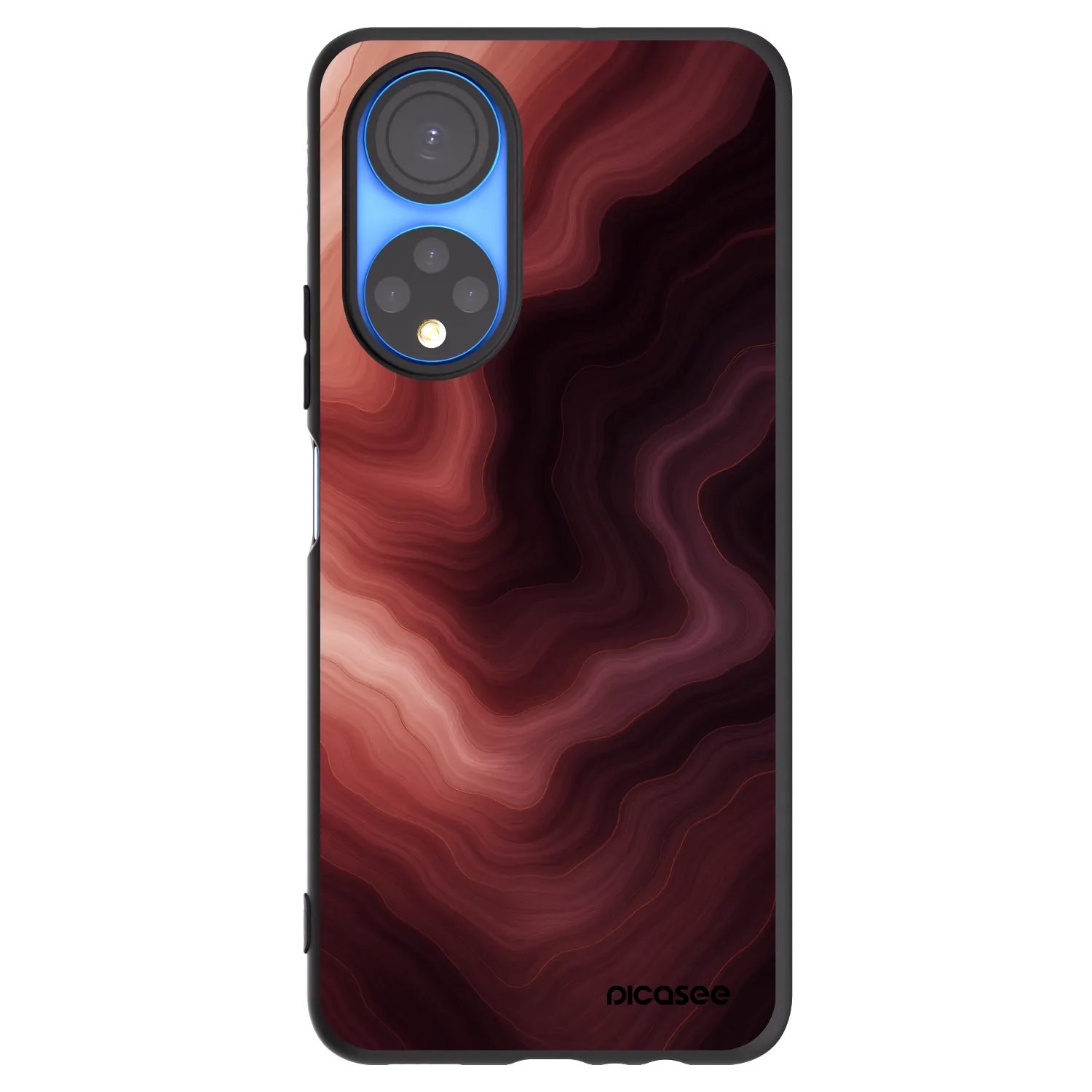 Picasee silikonski črni ovitek za Honor X7 - Rouge