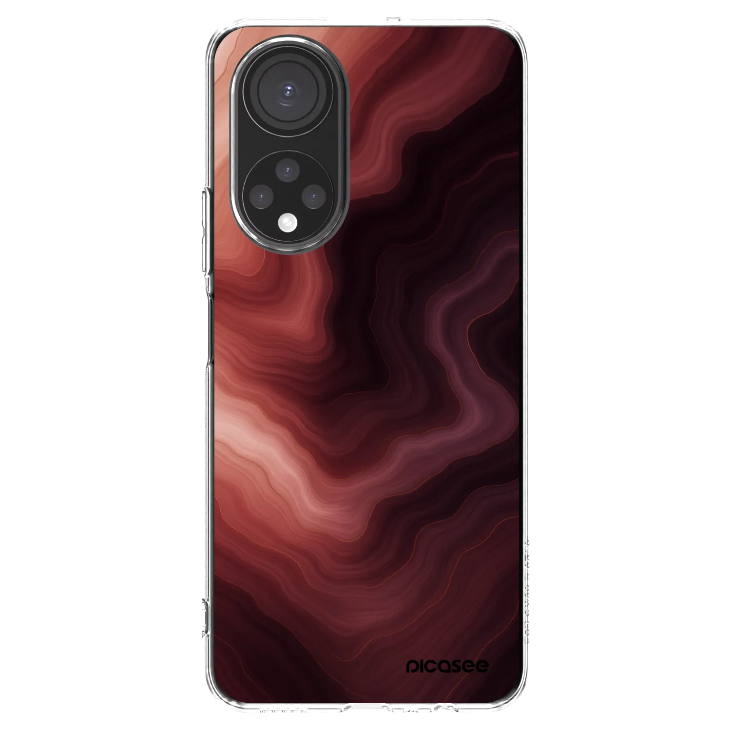 Picasee silikonski prozorni ovitek za Honor X7 - Rouge
