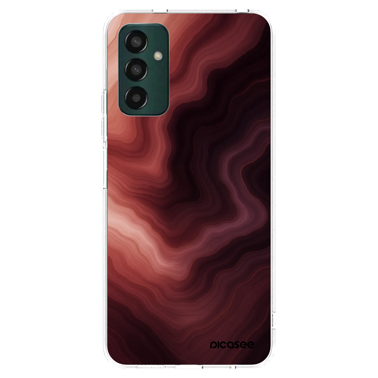 Picasee silikonski prozorni ovitek za Samsung Galaxy M23 5G - Rouge