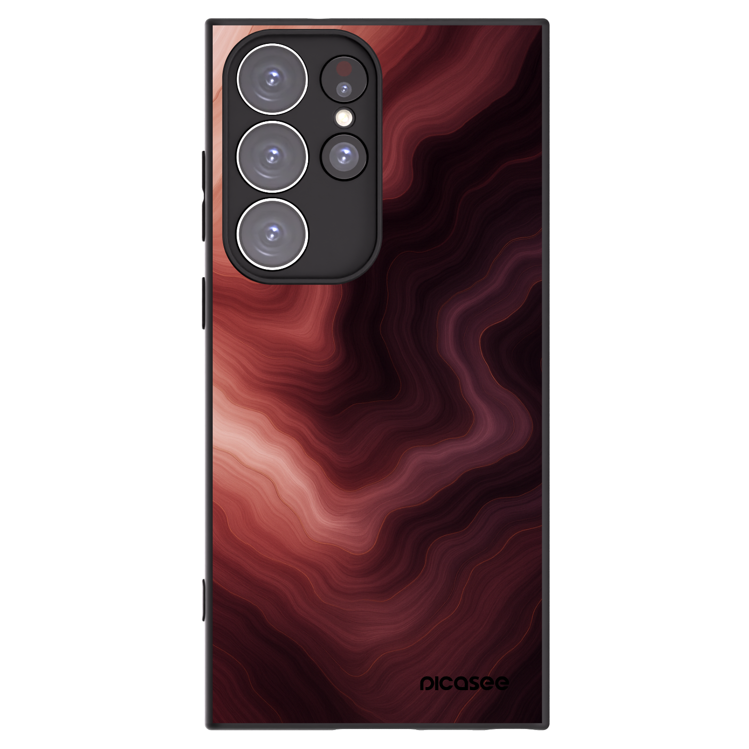 Picasee silikonski črni ovitek za Samsung Galaxy S23 Ultra 5G - Rouge