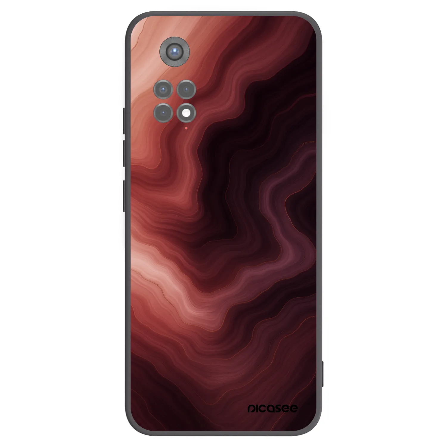 Picasee silikonski črni ovitek za Xiaomi Redmi Note 11S 5G - Rouge