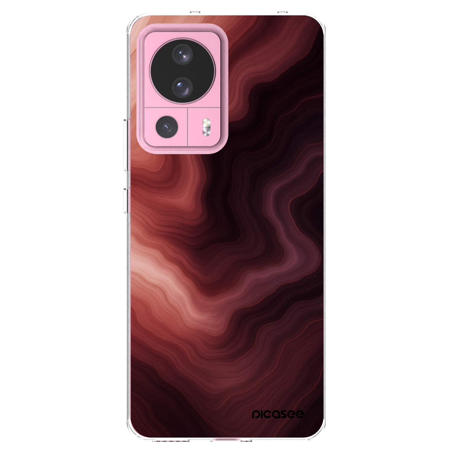 Picasee silikonski prozorni ovitek za Xiaomi 13 Lite - Rouge