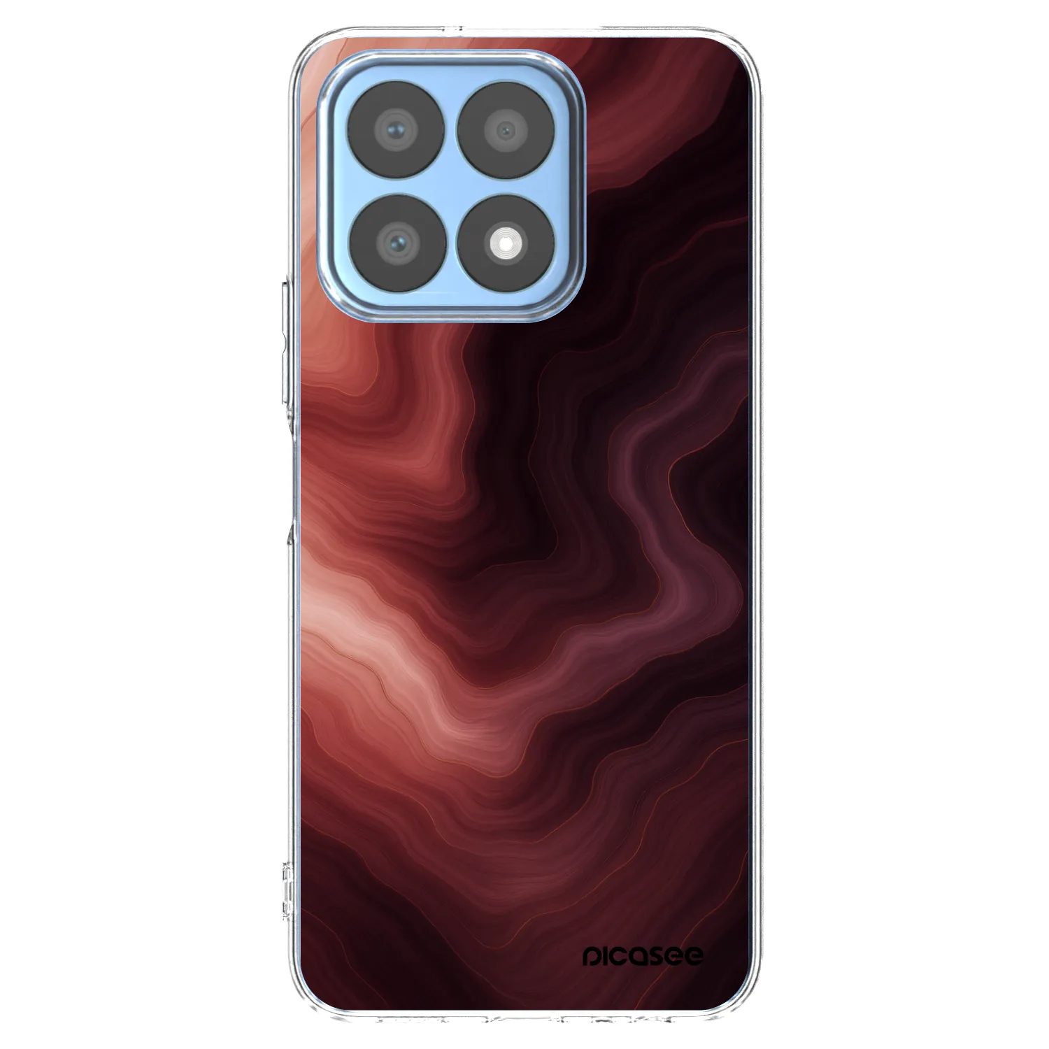 Picasee silikonski prozorni ovitek za Honor X8a - Rouge