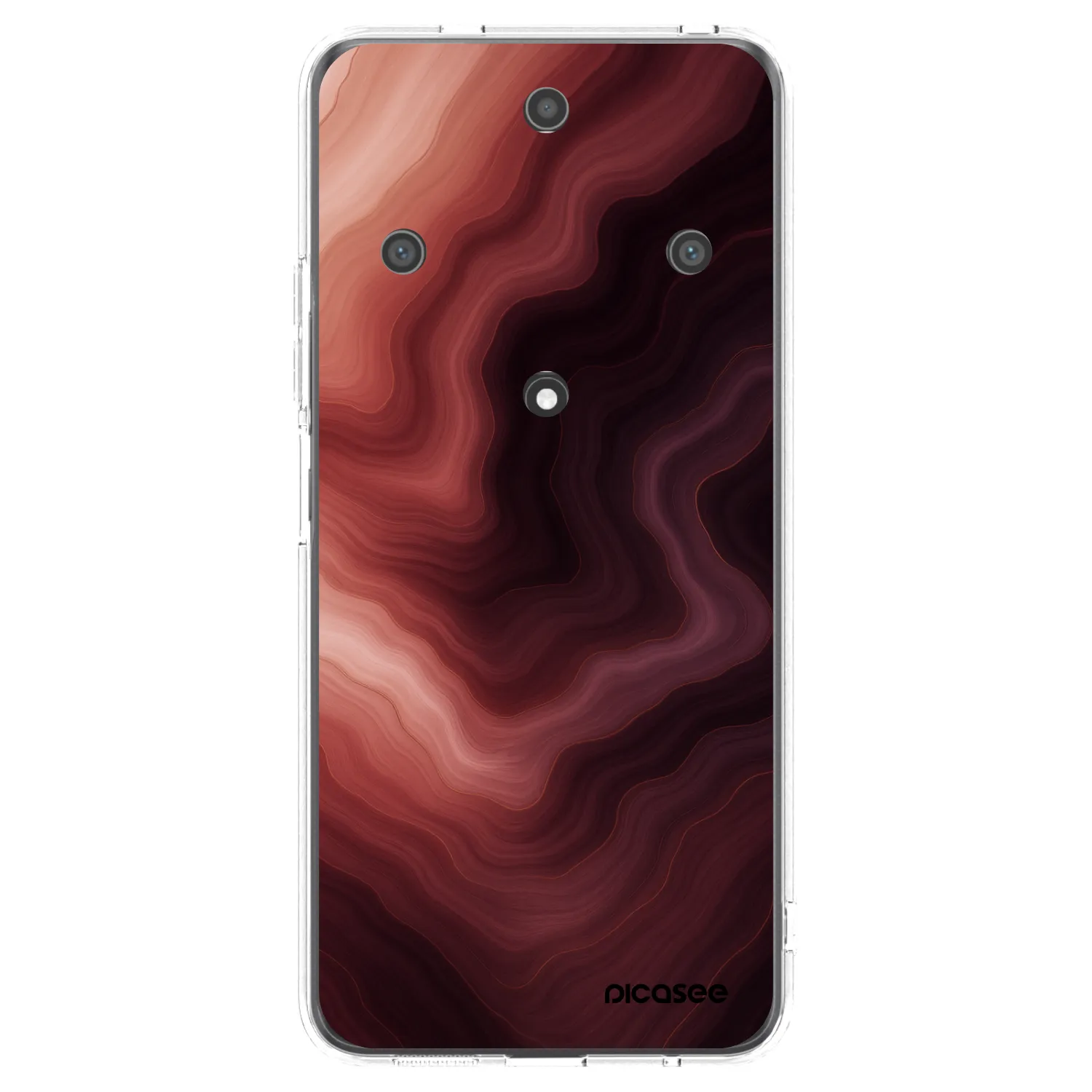 Picasee silikonski prozorni ovitek za Honor Magic5 Lite 5G - Rouge