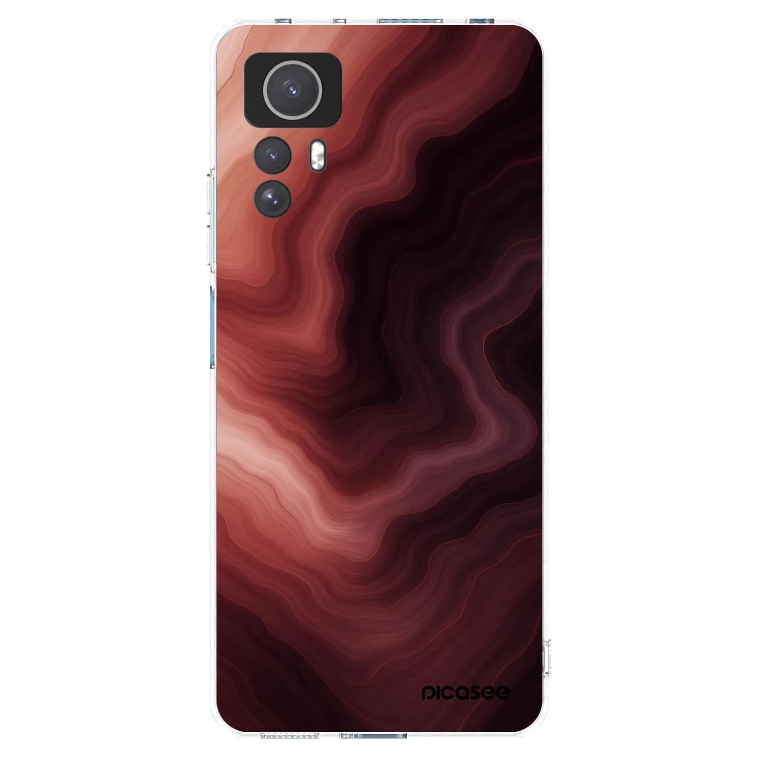Picasee silikonski prozorni ovitek za Xiaomi Redmi Note 12S - Rouge