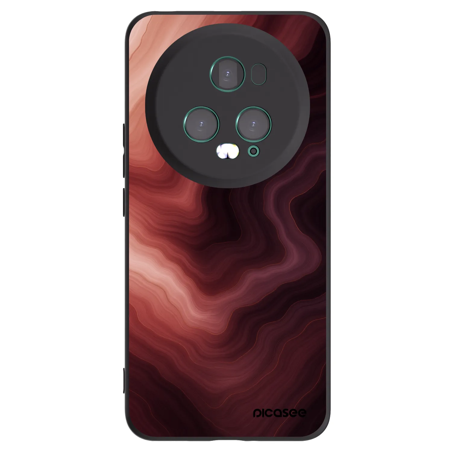 Picasee silikonski črni ovitek za Honor Magic5 Pro - Rouge