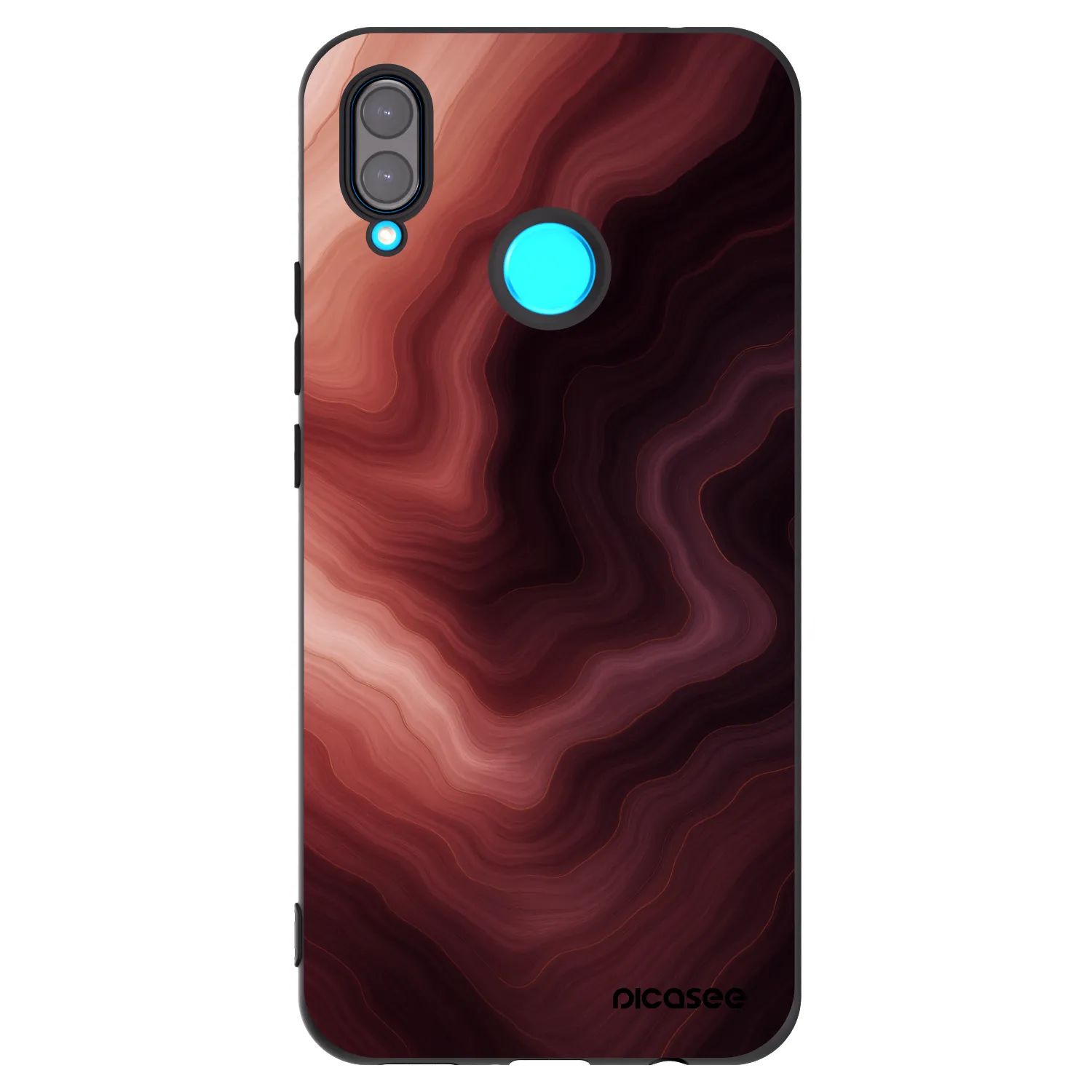 Picasee silikonski črni ovitek za Huawei Nova 3 - Rouge