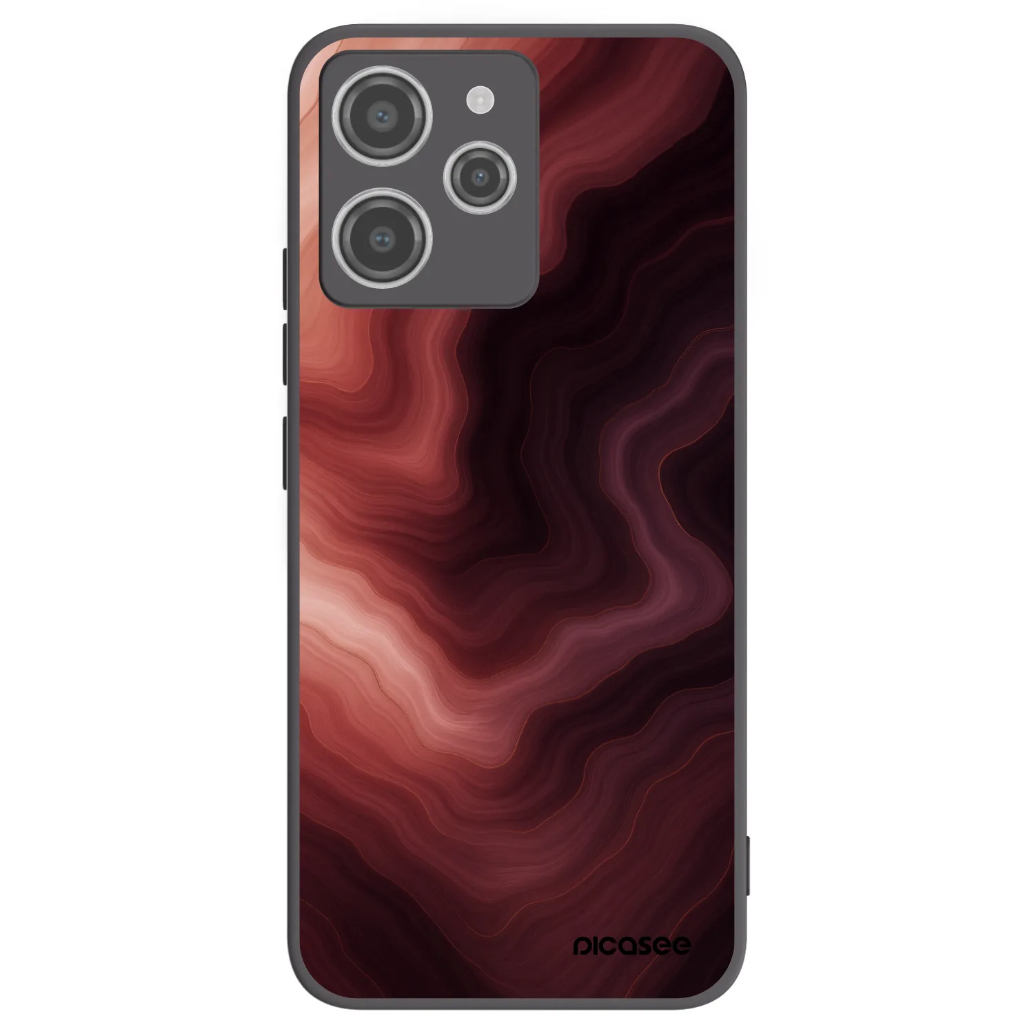 Picasee silikonski črni ovitek za Xiaomi Redmi 12 4G - Rouge