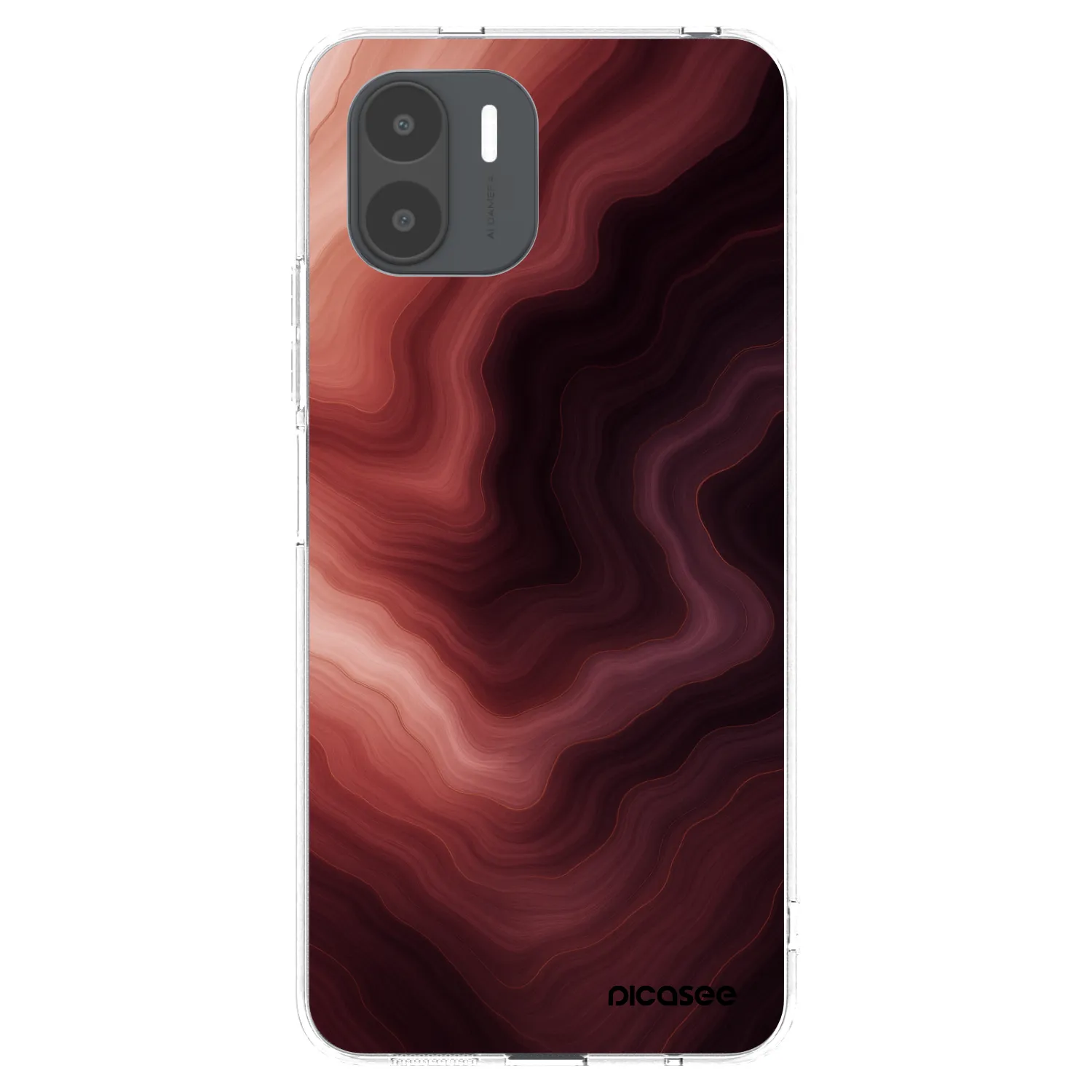 Picasee silikonski prozorni ovitek za Xiaomi Redmi A2 - Rouge