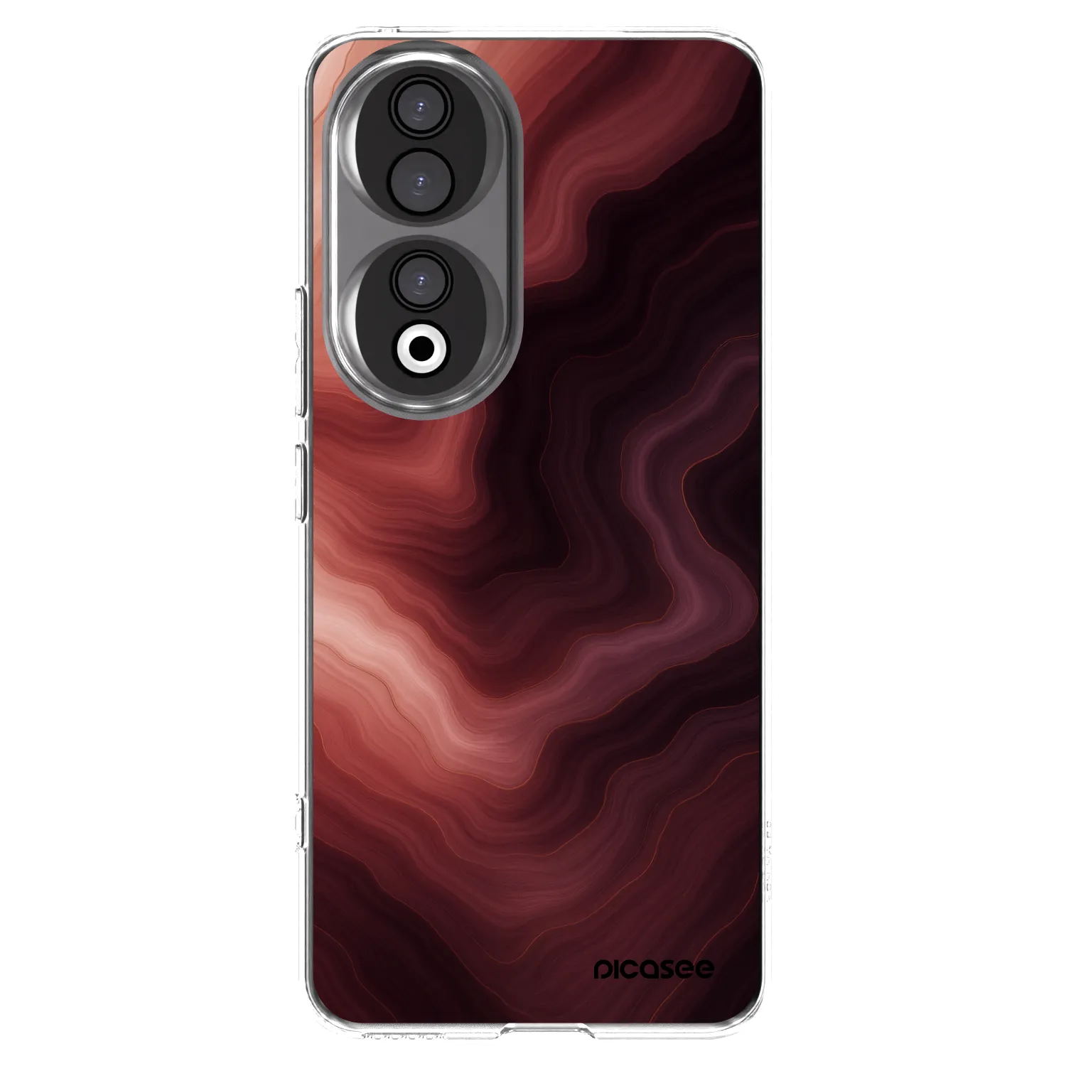 Picasee silikonski prozorni ovitek za Honor 90 5G - Rouge