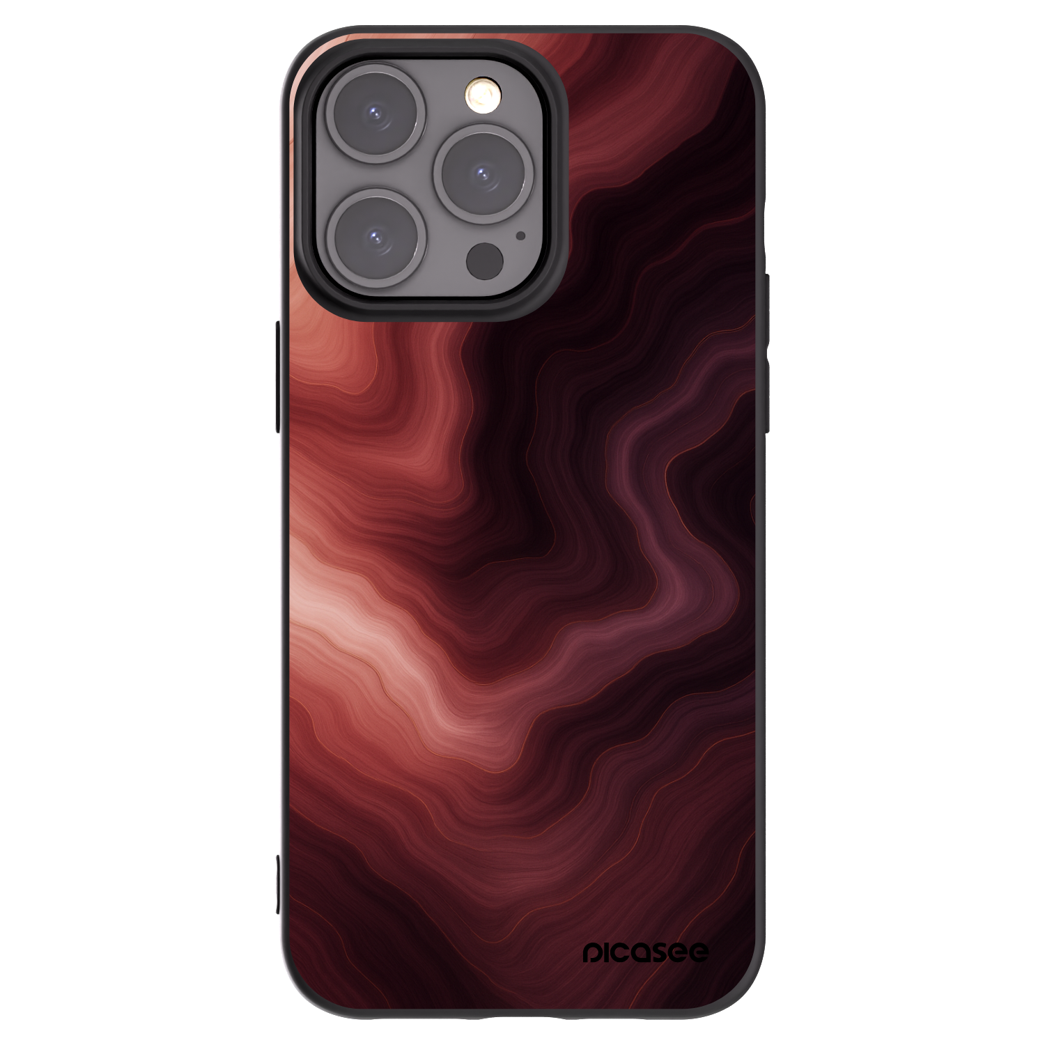 Picasee silikonski črni ovitek za Apple iPhone 15 Pro Max - Rouge