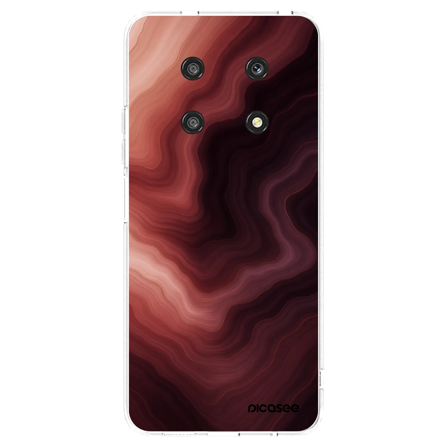 Picasee silikonski prozorni ovitek za Honor Magic4 Lite 5G - Rouge