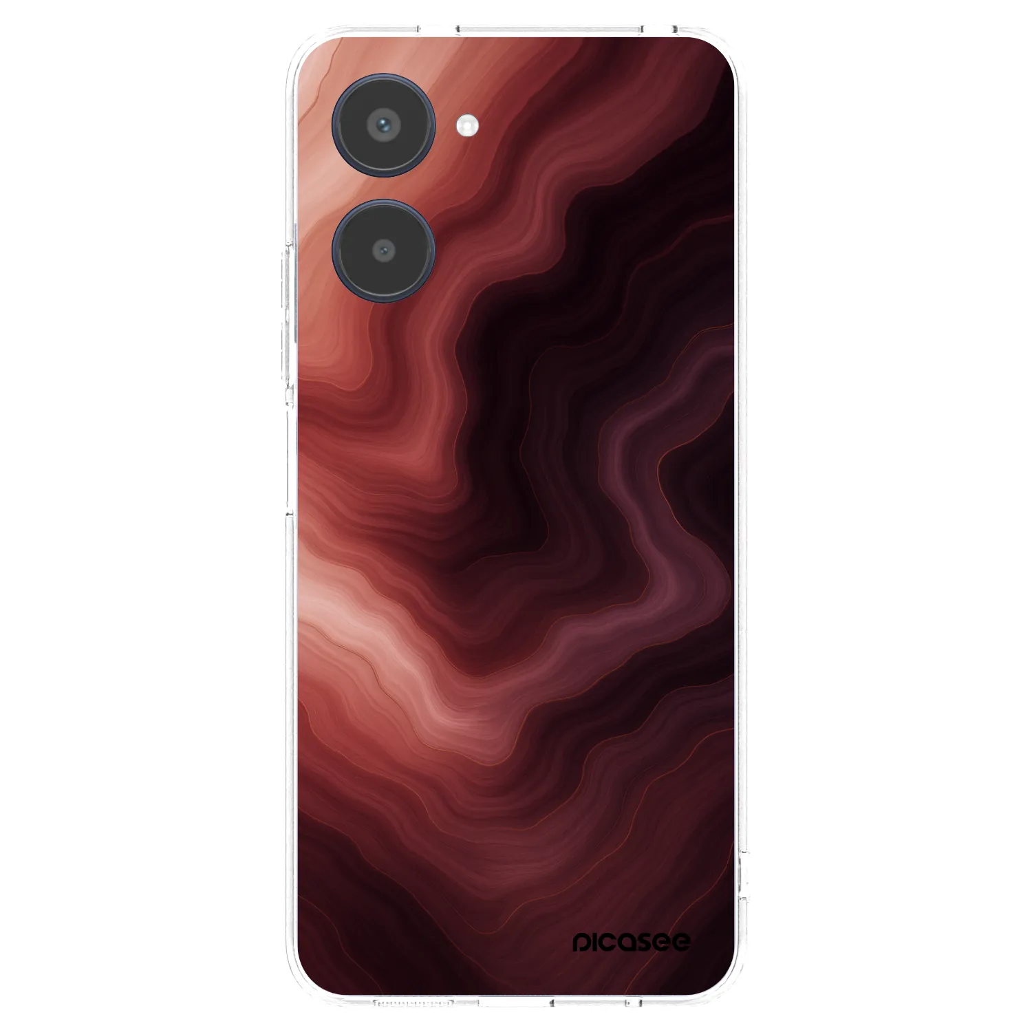 Picasee silikonski prozorni ovitek za Realme 10 4G - Rouge