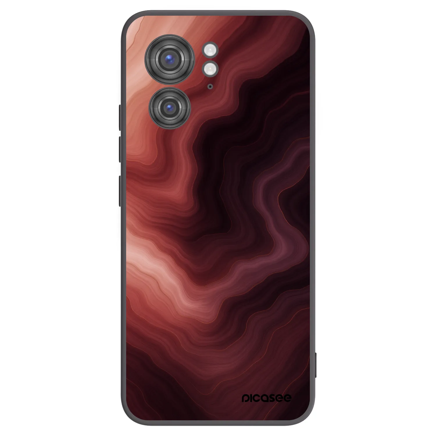 Picasee silikonski črni ovitek za Motorola Edge 40 - Rouge