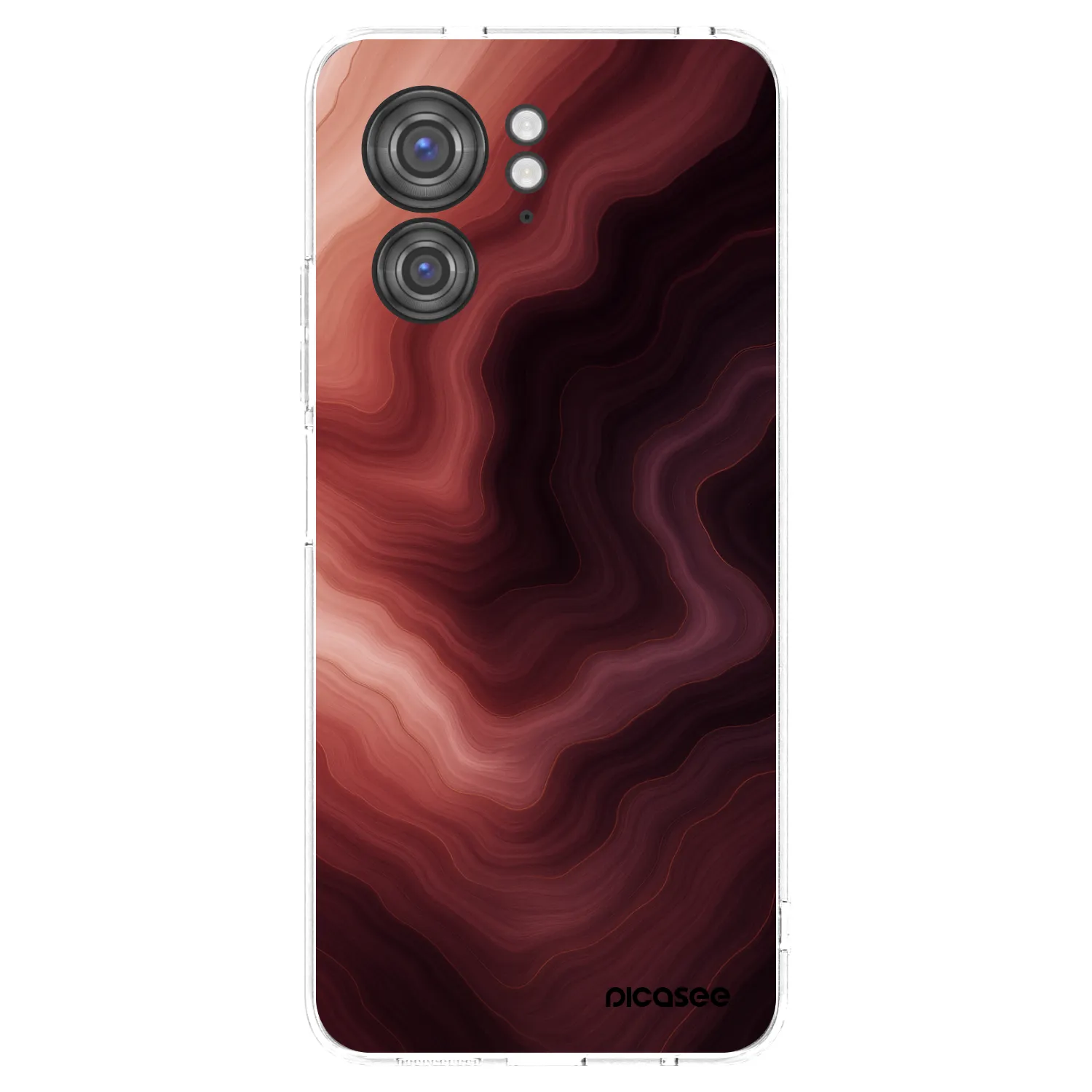 Picasee silikonski prozorni ovitek za Motorola Edge 40 - Rouge