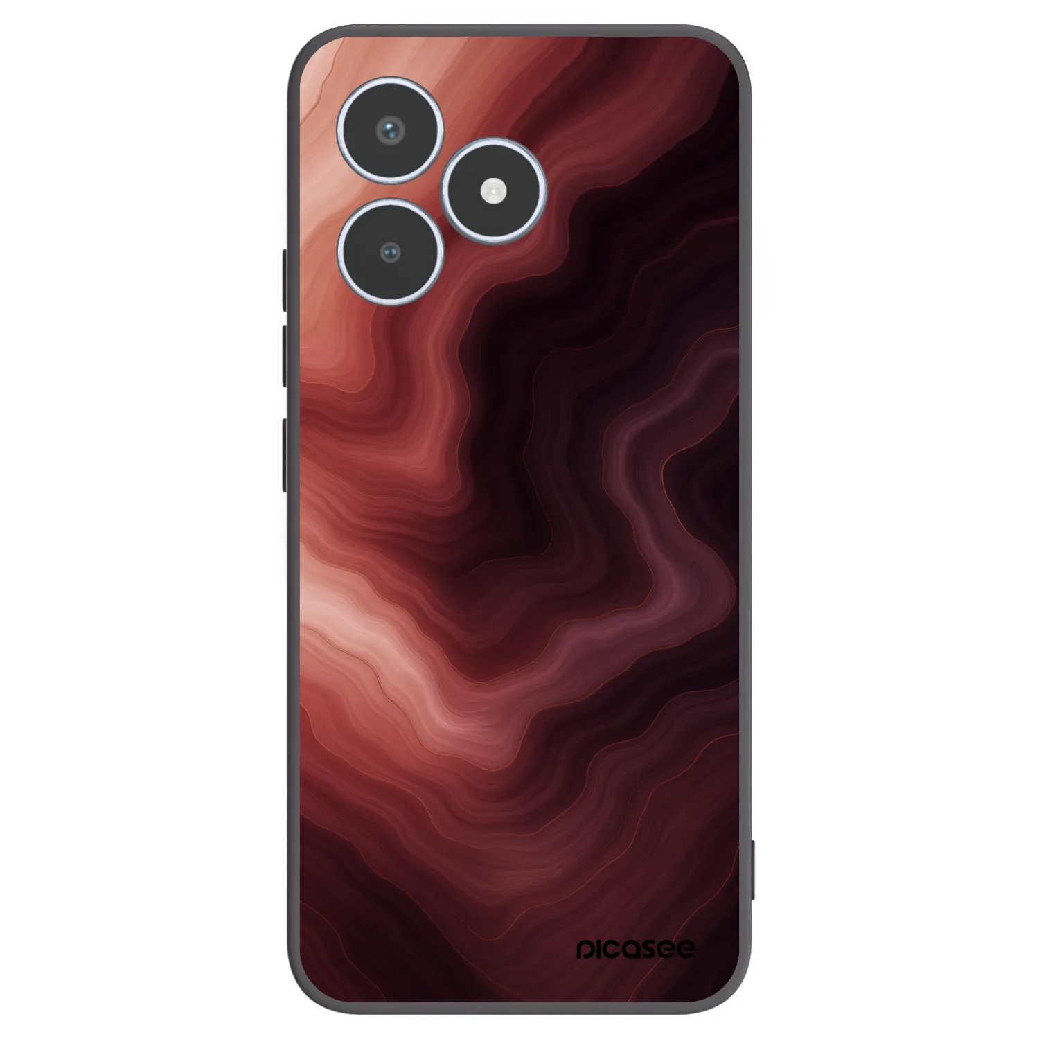 Picasee silikonski črni ovitek za Realme C53 - Rouge