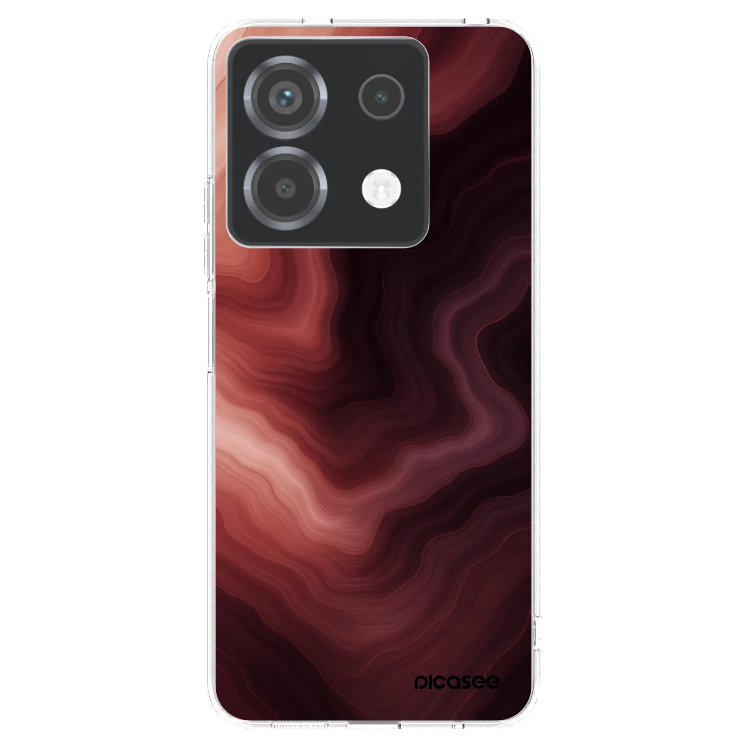 Picasee silikonski prozorni ovitek za Xiaomi Poco X6 - Rouge