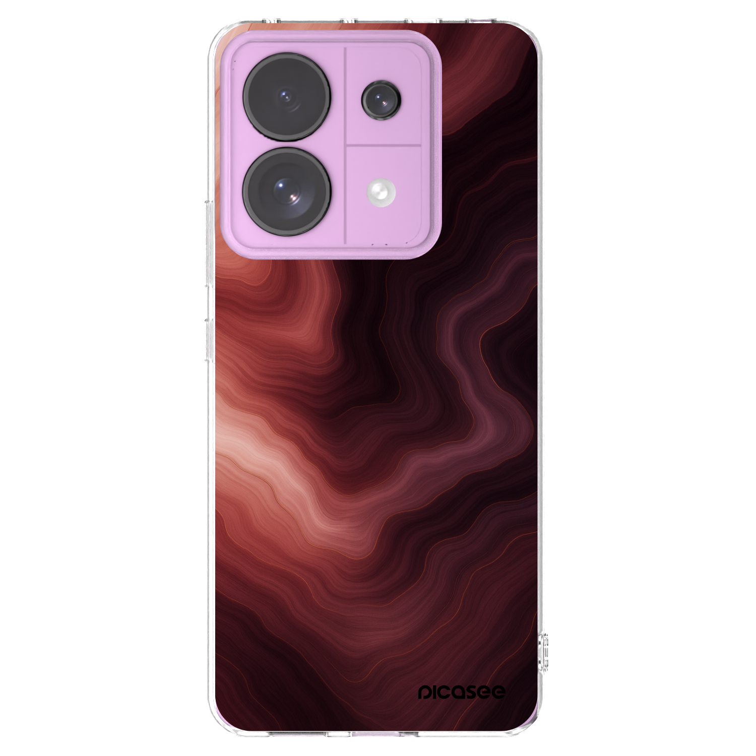 Picasee silikonski prozorni ovitek za Xiaomi Redmi Note 13 Pro 5G - Rouge
