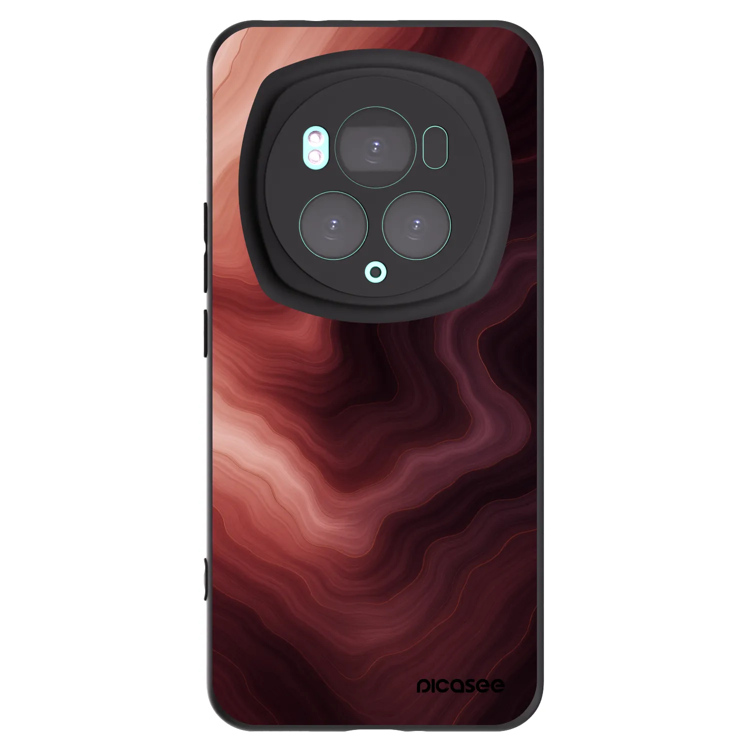 Picasee silikonski črni ovitek za Honor Magic6 Pro - Rouge